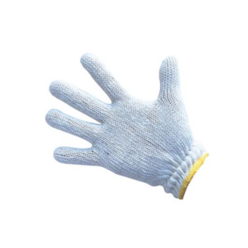 Picture of PICASAF B104 WHITE KNITTED GLOVE 400G 65/BAG