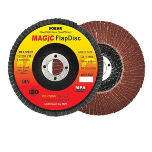 Picture of Sobar Magic Red Flap Wheel 4 Inch X 120#